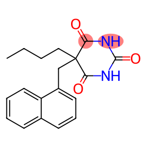 5-Butyl-5-(1-naphtylmethyl)barbituric acid