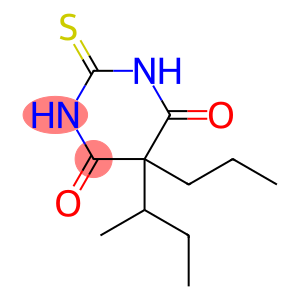 4,6(1H,5H)-Pyrimidinedione, dihydro-5-(1-methylpropyl)-5-propyl-2-thioxo-