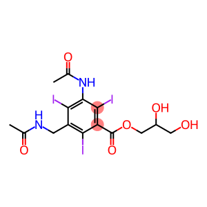Benzoic acid, 3-(acetylamino)-5-[(acetylamino)methyl]-2,4,6-triiodo-, 2,3-dihydroxypropyl ester