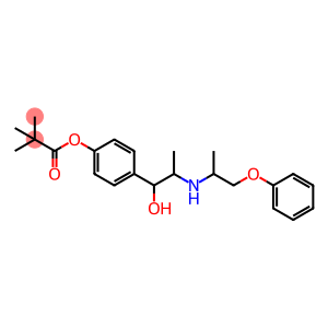 4-[1-hydroxy-2-[(1-methyl-2-phenoxyethyl)amino]propyl]phenyl pivalate