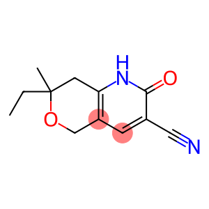 2H-Pyrano[4,3-b]pyridine-3-carbonitrile,7-ethyl-1,5,7,8-tetrahydro-7-methyl-2-oxo-(9CI)