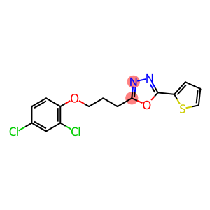 2,4-dichlorophenyl 3-[5-(2-thienyl)-1,3,4-oxadiazol-2-yl]propyl ether