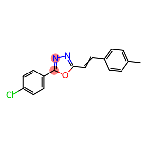 2-(4-chlorophenyl)-5-[2-(4-methylphenyl)vinyl]-1,3,4-oxadiazole