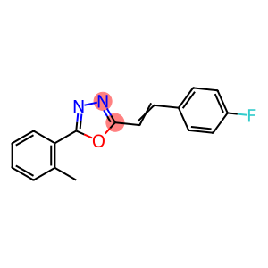 2-[2-(4-fluorophenyl)vinyl]-5-(2-methylphenyl)-1,3,4-oxadiazole