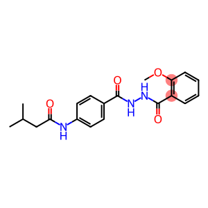 N-(4-{[2-(2-methoxybenzoyl)hydrazino]carbonyl}phenyl)-3-methylbutanamide