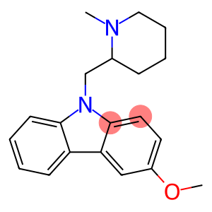 9H-Carbazole, 3-methoxy-9-[(1-methyl-2-piperidinyl)methyl]-