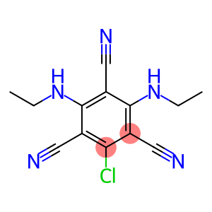 1,3,5-Benzenetricarbonitrile, 2-chloro-4,6-bis(ethylamino)-