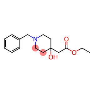 4-Piperidineacetic acid, 4-hydroxy-1-(phenylmethyl)-, ethyl ester