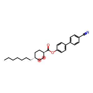 Cyclohexanecarboxylic acid, 4-heptyl-, 4'-cyano(1,1'-biphenyl)-4-ylester, trans-