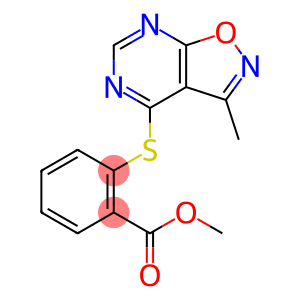 METHYL 2-[(3-METHYLISOXAZOLO[5,4-D]PYRIMIDIN-4-YL)SULFANYL]BENZENECARBOXYLATE