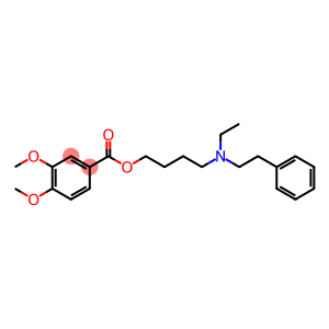 3,4-Dimethoxybenzoic acid 4-(ethylphenethylamino)butyl ester