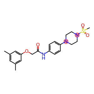 2-(3,5-dimethylphenoxy)-N-{4-[4-(methylsulfonyl)-1-piperazinyl]phenyl}acetamide