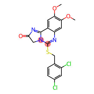 Imidazo[1,2-c]quinazolin-2(3H)-one, 5-[[(2,4-dichlorophenyl)methyl]thio]-8,9-dimethoxy-