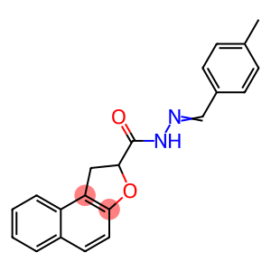 N'-[(Z)-(4-METHYLPHENYL)METHYLIDENE]-1,2-DIHYDRONAPHTHO[2,1-B]FURAN-2-CARBOHYDRAZIDE