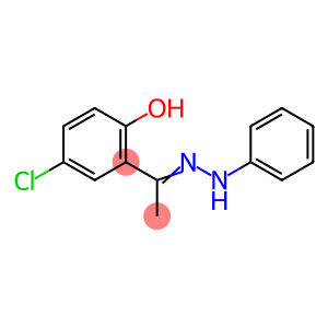 Ethanone, 1-(5-chloro-2-hydroxyphenyl)-, 2-phenylhydrazone