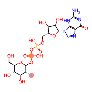 guanosine-2-deoxy-2-fluoro-D-glucose diphosphate ester