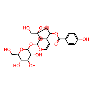 beta-d-glucopyranoside,1a,1b,2,5a,6,6a-hexahydro-6-((4-hydroxybenzoyl)oxy)-1a