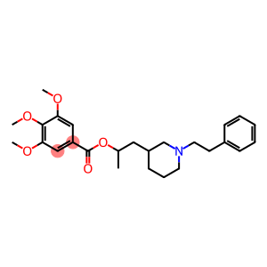 Benzoic acid, 3,4,5-trimethoxy-, 1-methyl-2-[1-(2-phenylethyl)-3-piperidinyl]ethyl ester