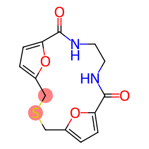 18,19-Dioxa-3-thia-10,13-diazatricyclo[13.2.1.15,8]nonadeca-5,7,15,17(1)-tetrene-9,14-dione