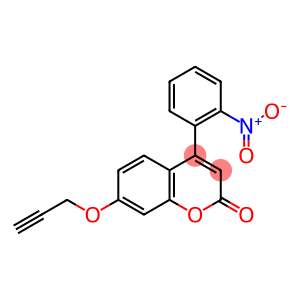 4-(2-nitrophenyl)-7-(prop-2-yn-1-yloxy)-2H-chromen-2-one