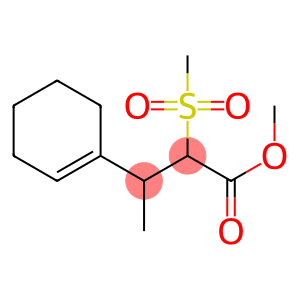 β-Methyl-α-(methylsulfonyl)-1-cyclohexene-1-propionic acid methyl ester