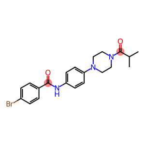 4-bromo-N-[4-(4-isobutyryl-1-piperazinyl)phenyl]benzamide