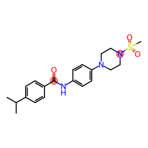 4-isopropyl-N-{4-[4-(methylsulfonyl)-1-piperazinyl]phenyl}benzamide