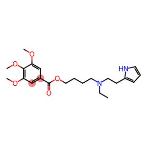 Benzoic acid, 3,4,5-trimethoxy-, 4-[ethyl[2-(1H-pyrrol-2-yl)ethyl]amino]butyl ester