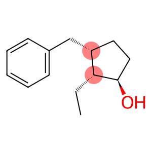 Cyclopentanol, 2-ethyl-3-(phenylmethyl)-, (1R,2R,3S)-rel-