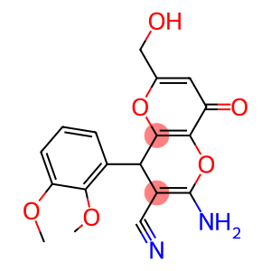 2-amino-4-(2,3-dimethoxyphenyl)-6-(hydroxymethyl)-8-oxo-4,8-dihydropyrano[3,2-b]pyran-3-carbonitrile