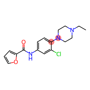 N-[3-chloro-4-(4-ethyl-1-piperazinyl)phenyl]-2-furamide
