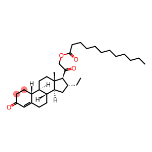 16alpha-ethyl-21-hydroxy-19-norpregn-4-ene-3,20-dione 21-laurate