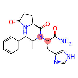 L-Histidinamide, 5-oxo-L-prolyl-N-(1-methyl-2-phenylethyl)- (9CI)