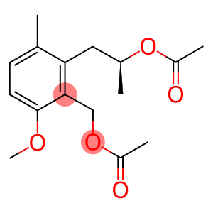 [2-[(2S)-2-acetyloxypropyl]-6-methoxy-3-methylphenyl]methyl acetate