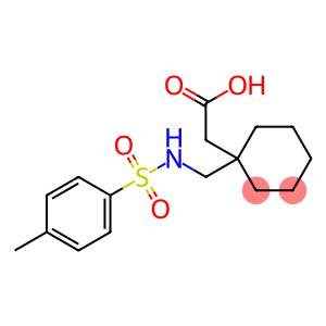 2-[1-[[(4-methylphenyl)sulfonylamino]methyl]cyclohexyl]ethanoic acid