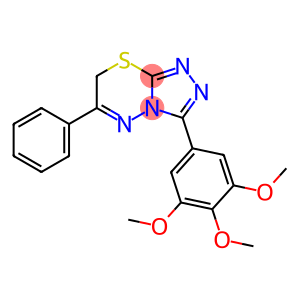 6-phenyl-3-(3,4,5-trimethoxyphenyl)-7H-[1,2,4]triazolo[3,4-b][1,3,4]thiadiazine