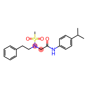N-(4-isopropylphenyl)-2-[(methylsulfonyl)(2-phenylethyl)amino]acetamide