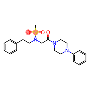 N-[2-oxo-2-(4-phenyl-1-piperazinyl)ethyl]-N-(2-phenylethyl)methanesulfonamide