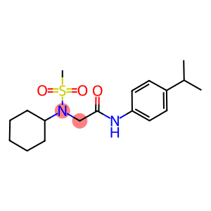 2-[cyclohexyl(methylsulfonyl)amino]-N-(4-isopropylphenyl)acetamide