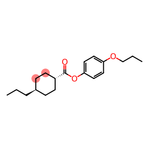 Cyclohexanecarboxylic acid, 4-propyl-, 4-propoxyphenyl ester, trans-