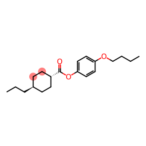 4β-Propyl-1α-cyclohexanecarboxylic acid 4-butoxyphenyl ester