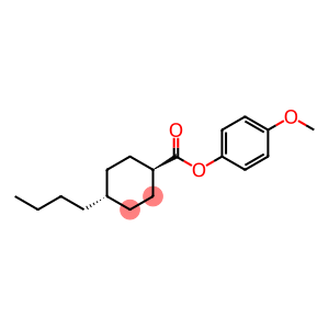 4β-Butyl-1α-cyclohexanecarboxylic acid p-methoxyphenyl ester