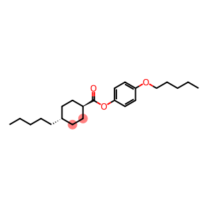 Cyclohexanecarboxylic acid, 4-pentyl-, 4-(pentyloxy)phenyl ester, trans-