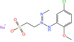 sodium 2-[3-(5-chloro-2-methoxyphenyl)-1-methyltriazen-2-yl]ethanesulphonate