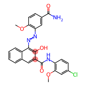 4-[[5-(aminocarbonyl)-2-methoxyphenyl]azo]-N-(4-chloro-2-methoxyphenyl)-3-hydroxynaphthalene-2-carboxamide
