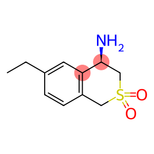 1H-2-Benzothiopyran-4-amine, 6-ethyl-3,4-dihydro-, 2,2-dioxide, (4R)-