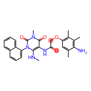 Acetamide,  2-(4-amino-2,3,5-trimethylphenoxy)-N-[1,2,3,4-tetrahydro-3-methyl-6-(methylamino)-1-(1-naphthalenyl)-2,4-dioxo-5-pyrimidinyl]-