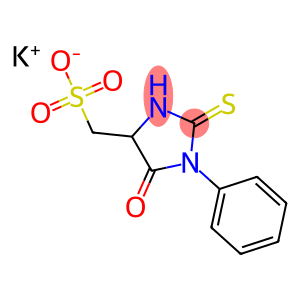 5-Oxo-1-phenyl-2-thioxo-4-imidazolidinemethanesulfonic acid potassium salt