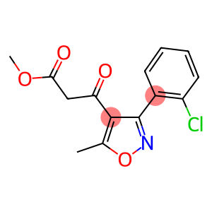 4-Isoxazolepropanoic acid, 3-(2-chlorophenyl)-5-methyl-β-oxo-, methyl ester