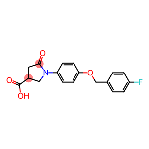 3-PYRROLIDINECARBOXYLIC ACID, 1-[4-[(4-FLUOROPHENYL)METHOXY]PHENYL]-5-OXO-